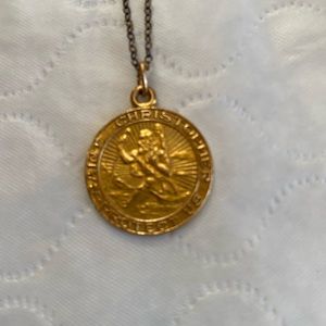 Gold 10K St Christopher Medal